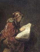 Rembrandt van rijn, The Prophetess Anna